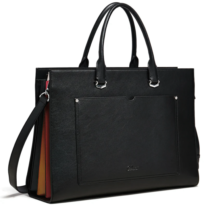 Lauren Refined Leather Briefcase For Women For Daily Use